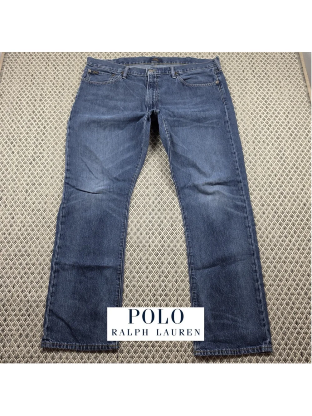 Polo Ralph Lauren Varick Slim Straight Jeans Men’s Size 40x32 Blue Denim Pants